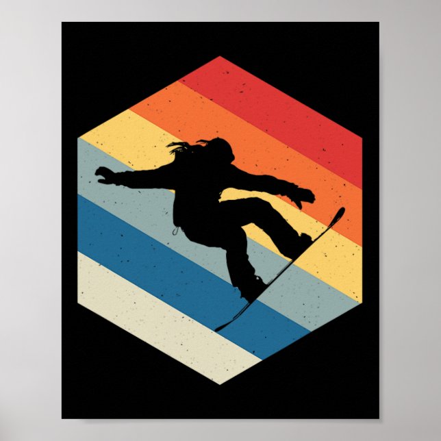 Poster Snowboard Shirt Snowboarder Snowboard Lover Sno (Frente)