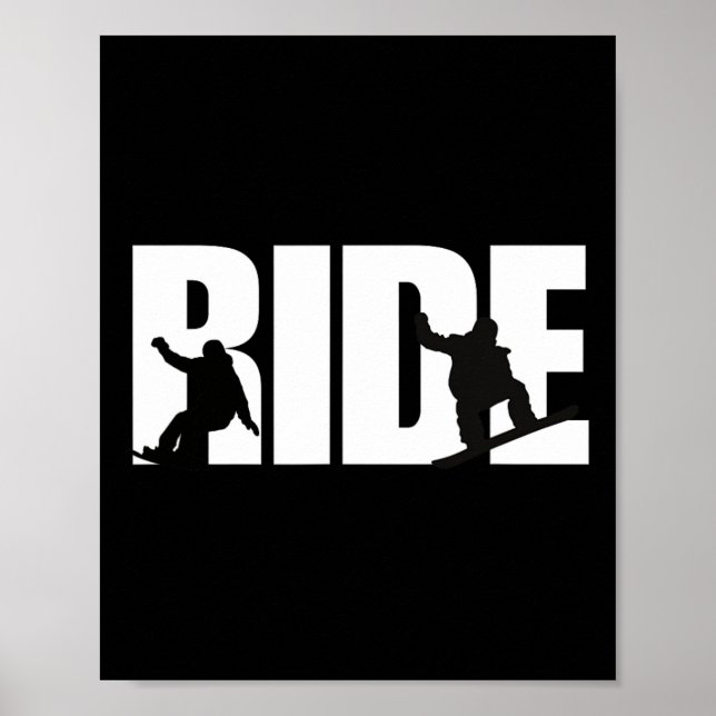Poster Snowboard Shirt Snowboarder Snowboard Lover Sno (Frente)