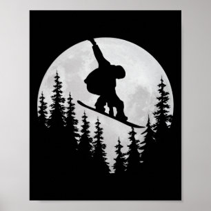 Poster Snowboard Shirts Freestyle Snowboarder - Snowbo