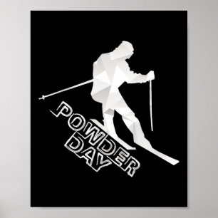 Poster Snowboard Ski Alpino Winter Sports Descida Slalom