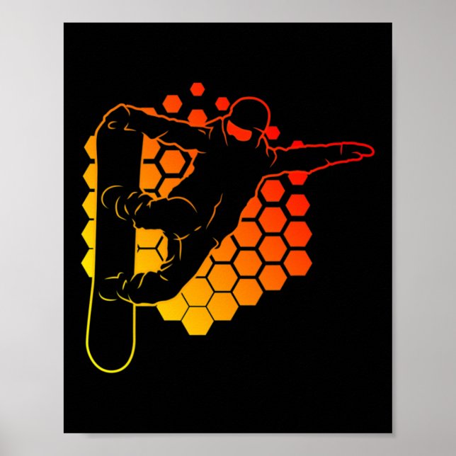Poster Snowboard Snowboar Halfpipe Snowboard Snowboar (Frente)