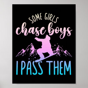 Poster Snowboard Snowboard Algumas Meninas Chase Boys I P