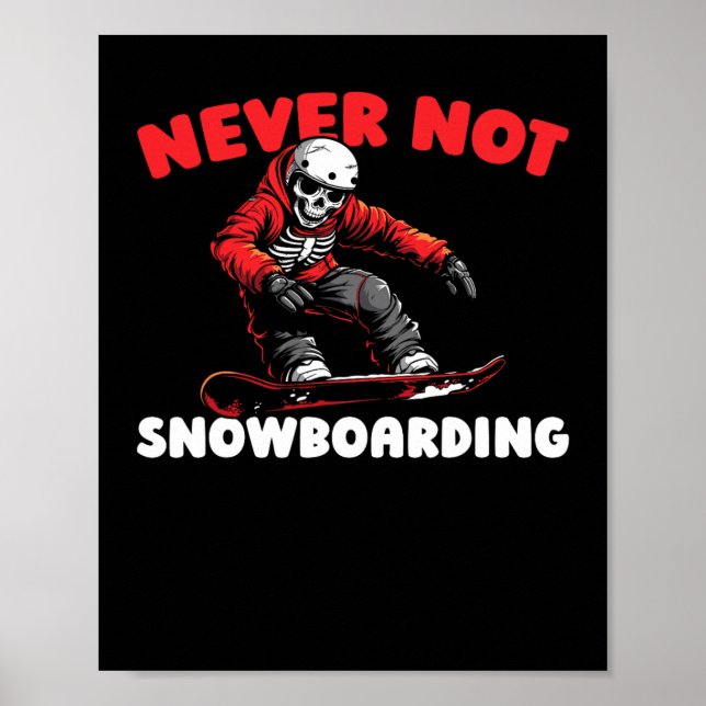 Poster Snowboard - Snowboard de inverno - Snowboarder des (Frente)