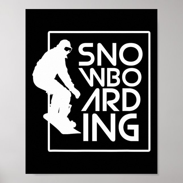 Poster Snowboard Snowboard Gift Love Snowboard (Frente)