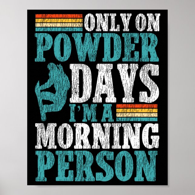 Poster Snowboard Snowboard Vintage Retro Apenas Em Potênc (Frente)