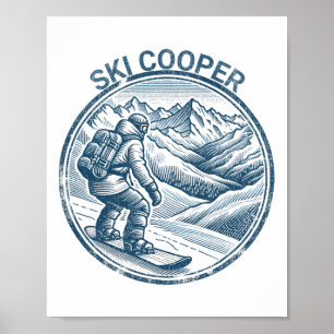 Poster Snowboard Snowboarder Ski Cooper Colorado