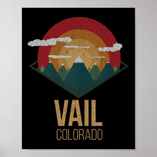 Poster Snowboard Vail Colorado Ski Winter Mountain Gift S (Frente)