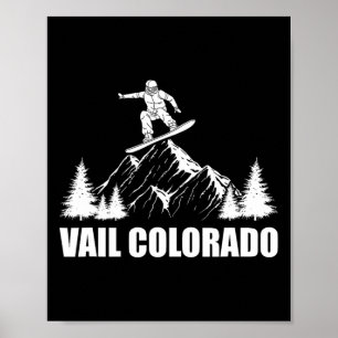 Poster Snowboard Vail Colorado Snowboard