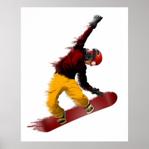 Pôster Snowboarder