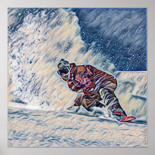 Poster Snowboarding