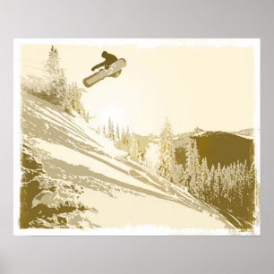 Pôster SnowboardSunset