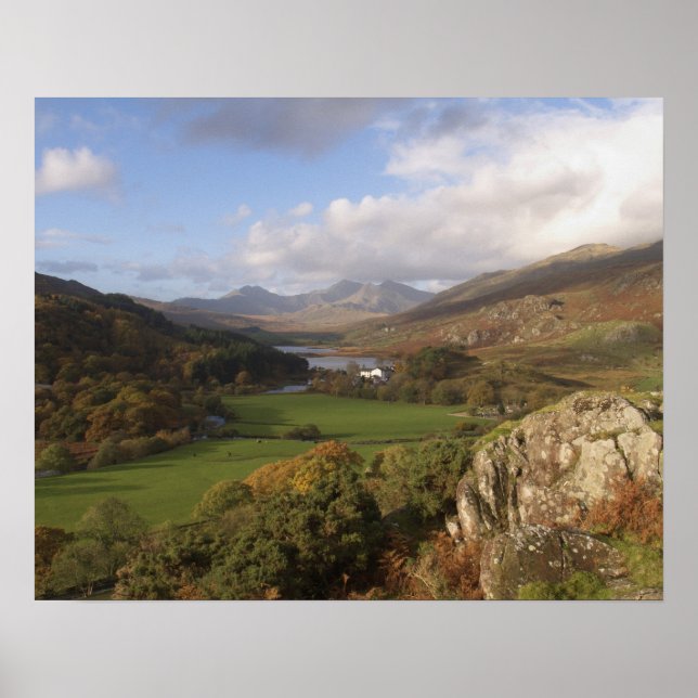Pôster Snowdon de Capel Curig, Gwynedd, País de Gales (RF (Frente)