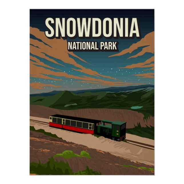 Pôster Snowdonia National Park Poster Nature UK  (Frente)