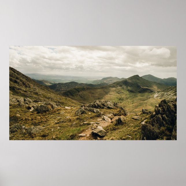 Poster SNOWDONIA NATIONAL PARK, WALES, Reino Unido (Frente)