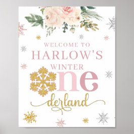 Poster Snowflake Floral Snowflake ONEderland - Sinal de A