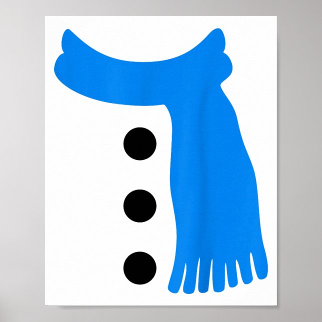 Poster Snowflake Snowman Costumes Christmas Family Matchi (Frente)