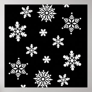 PÔSTER SNOWFLAKES DO INVERNO