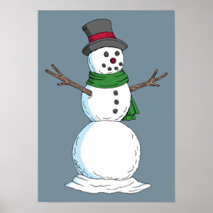 Poster Snowman
