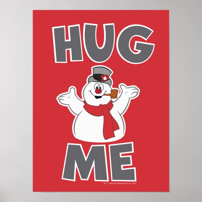 Poster Snowman™ congelado | Abraçar-me (Frente)