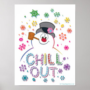 Poster Snowman™ congelado   Colunas do arco-íris "Frio-Fr