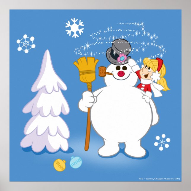 Poster Snowman™ congelado | Frosty & Karen Winter Diverti (Frente)