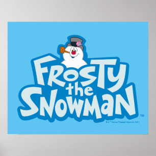 Poster Snowman™ congelado   Logotipo empilhado congelado