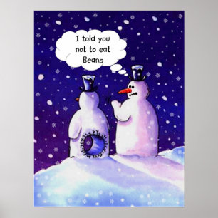 Pôster Snowmen Humor
