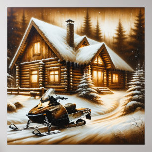 Poster Snowmobile