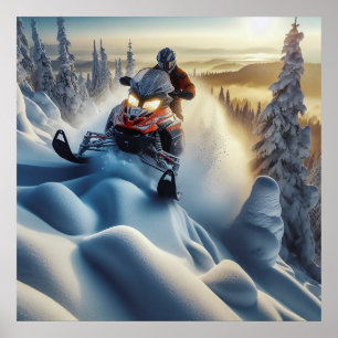 Poster Snowmobile