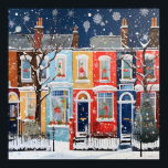 Poster Snowy Christmas Winter Whimsy Houses<br><div class="desc">Entra num mundo de capricho com a nossa imagem encantadora. Esta cena de sonho exude uma sensação de diversão e fantasia. Escapar a este abrigo encantador, um retiro lúgubre do normal, ou encontrar inspiração para dias mais brilhantes à frente. Deixe sua imaginação brilhar nesse cenário idílico, perfeito para ceder aos...</div>