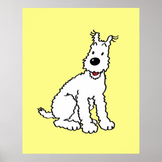 Poster Snowy dog Tin Tin