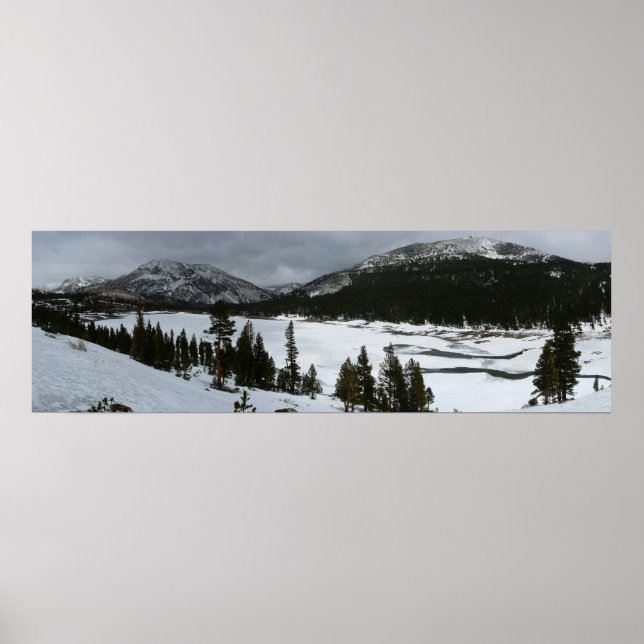 Poster Snowy Ellery Lake California - Paisagem de inverno (Frente)