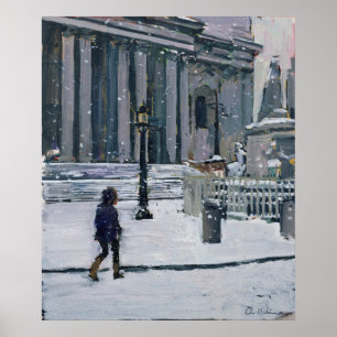 Poster Snowy morning St. Paul's Cathedral 2009