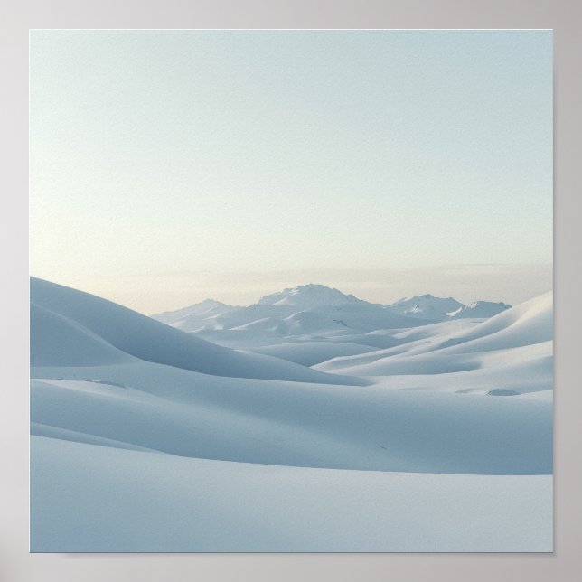 Poster Snowy Mountain Calm (Frente)