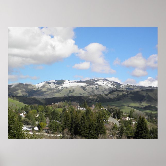 Poster Snowy Mt. Diablo (Frente)