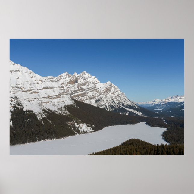 Poster Snowy Peyto Lake do Jasper (Frente)