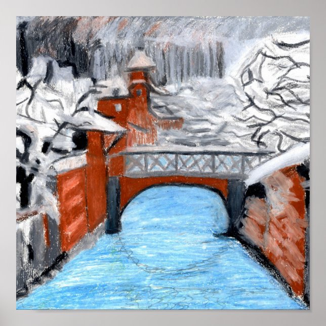 Poster Snowy place (Frente)