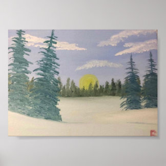 Poster Snowy Sunrise