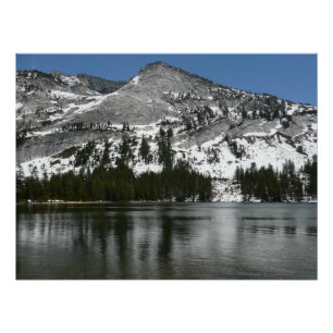 Pôster Snowy Tenaya Lake Yosemite - Foto do Parque Nacion