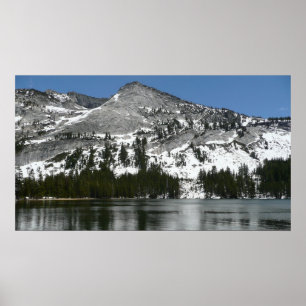 Poster Snowy Tenaya Lake Yosemite - Foto do Parque Nacion