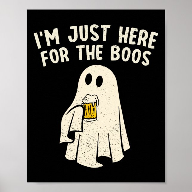 Poster Só Aqui Para Beber Um Fantasma Engraçado. (Frente)