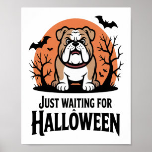 Poster Só Esperando pelo Cão do Halloween