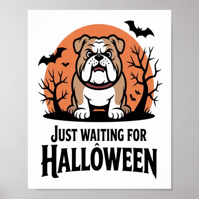 Poster Só Esperando pelo Cão do Halloween (Frente)