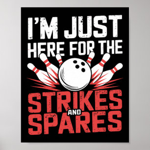 Poster Só estou aqui para as greves e Boliches de reposiç
