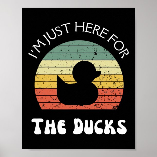 Poster Só estou aqui pelos Patos (Frente)