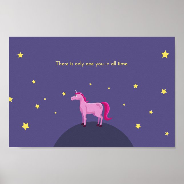 Poster Só há um em cada momento (Frente)