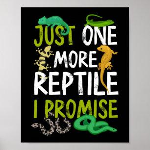 Poster Só Mais Um Réptil Que Prometo Cobra Lizard Gecko