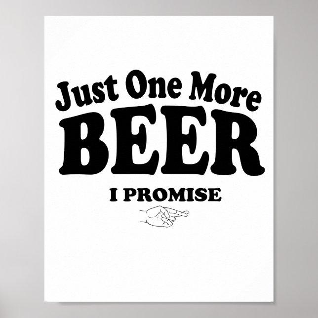 Poster Só Mais Uma Cerveja Que Prometo (Frente)