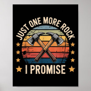 Poster Só Mais Uma Rocha Que Prometo Ao Estilo De Retrô G