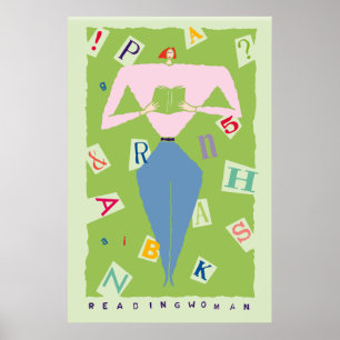 Poster So Many Words, Reading Woman